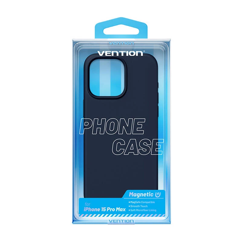 Vention KUFL0-40 silikoninen suojakotelo iPhone 15 Pro Max, sininen