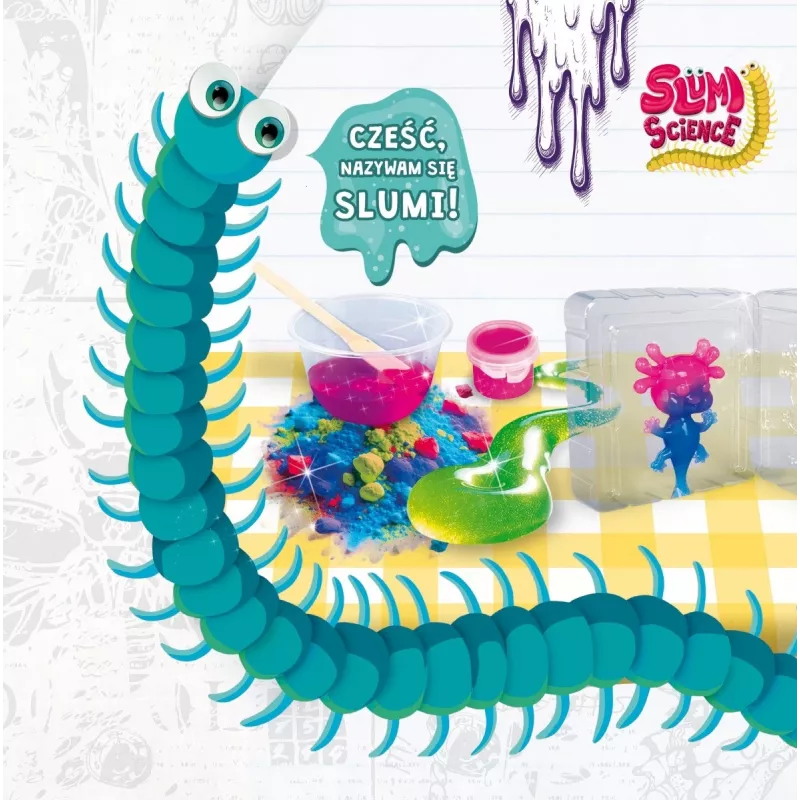 Käsipuristin Liscianigiochi Slumi Science Axolotl malli 304-PL110322 opetuspeliin