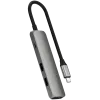 Satechi ST-P4SM USB-keskitin USB Type-C 10000 Mbit/s harmaa