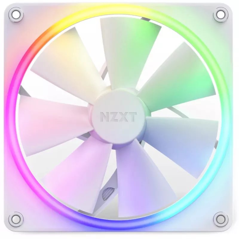 NZXT F140 RGB 140mm valkoinen yksittäinen tuuletin
