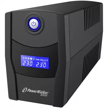 PowerWalker VI 800 STL Line-Interactive 800VA 2AC-lähtöä Tower musta keskeytymätön virransyöttö (UPS) (10121073)