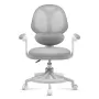 Kiertotuoli mark adler Junior 4.5 harmaa — ergonominen työtuoli, korkeussäädettävä 40–50 cm, verkkoselkänoja, rullatähtijalka, käsinojat, lannerangan tuki