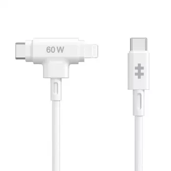 HYPER HyperJuice USB-kaapeli USB 2.0 1,5 m USB-C USB-C/Lightning valkoinen