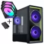 Lian Li LANCOOL 217 INF PC-kotelopaketti + 3x UNI FAN SL-INF 120 Reverse-Blade-tuuletin – musta