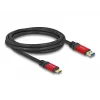 USB-kaapeli DeLOCK 80618 10 Gbit/s Type-A - Type-C 2 m punainen metalli