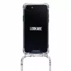 Kaulaketju Lookabe Snake Edition iPhone X/Xs — hopeinen riipuslisävaruste