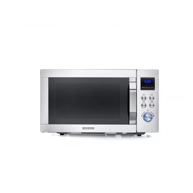 Yhdistelmämikroaaltouuni SEVERIN MW 7918, vapaasti seisova, 25 L, 900 W, LED-näyttö, hopea
