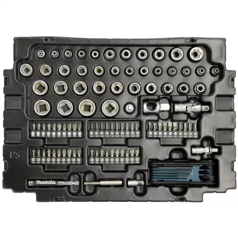 Makita E-08713 mekaanikon työkalusarja 120-osainen