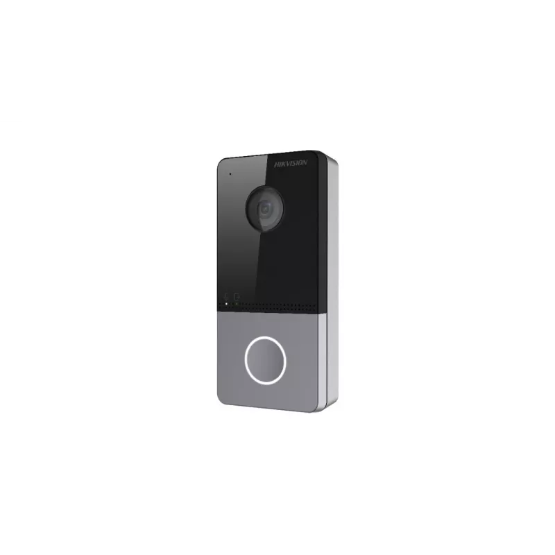 Hikvision DS-KV6113-WPE1(C) videopuhelin-ovipuhelin 2 MP musta, harmaa