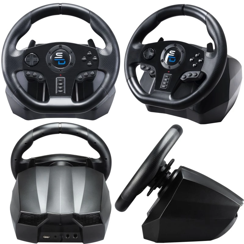 Ratti + polkimet Subsonic GS850-X musta 270° kierto USB