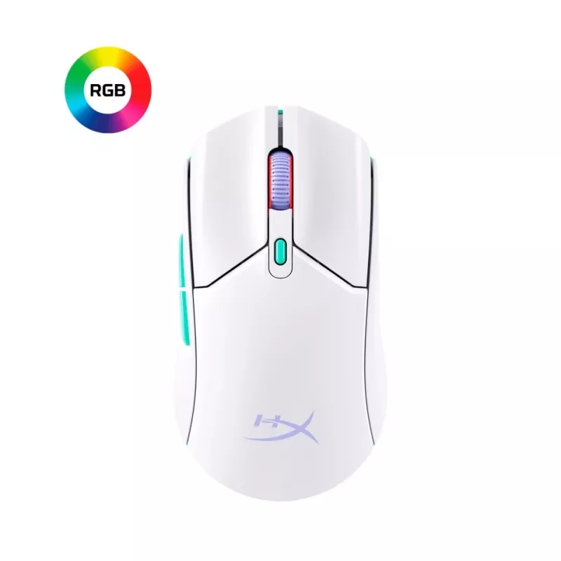 HyperX Pulsefire Haste 2 Core Wls - pelihiiri (Wht/Grn/Pur)