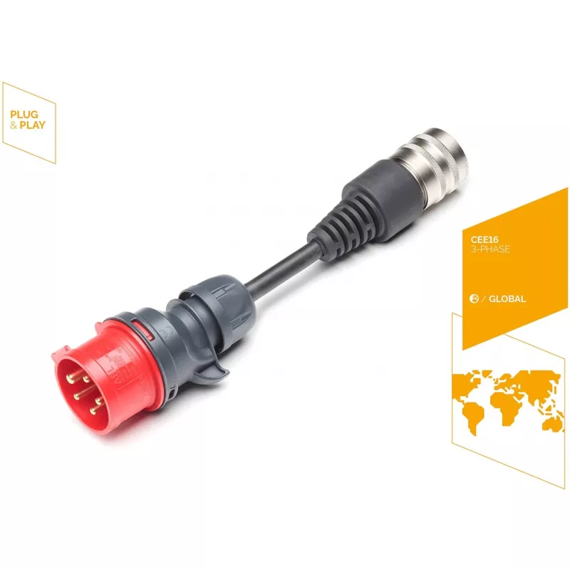 Juice Technology turva-adapteri JUICE CONNECTOR, CEE16 / 400V, 3-vaiheinen (punainen, JUICE BOOSTER 2)