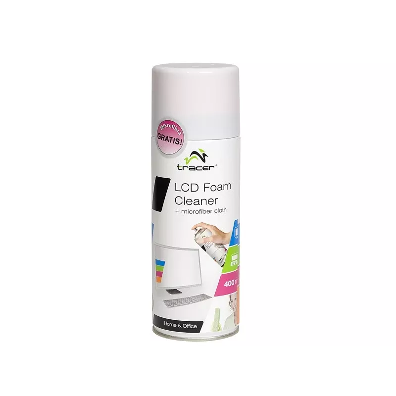 LCD-vaahtopuhdistusaine 400 ml + mikrokuituliina