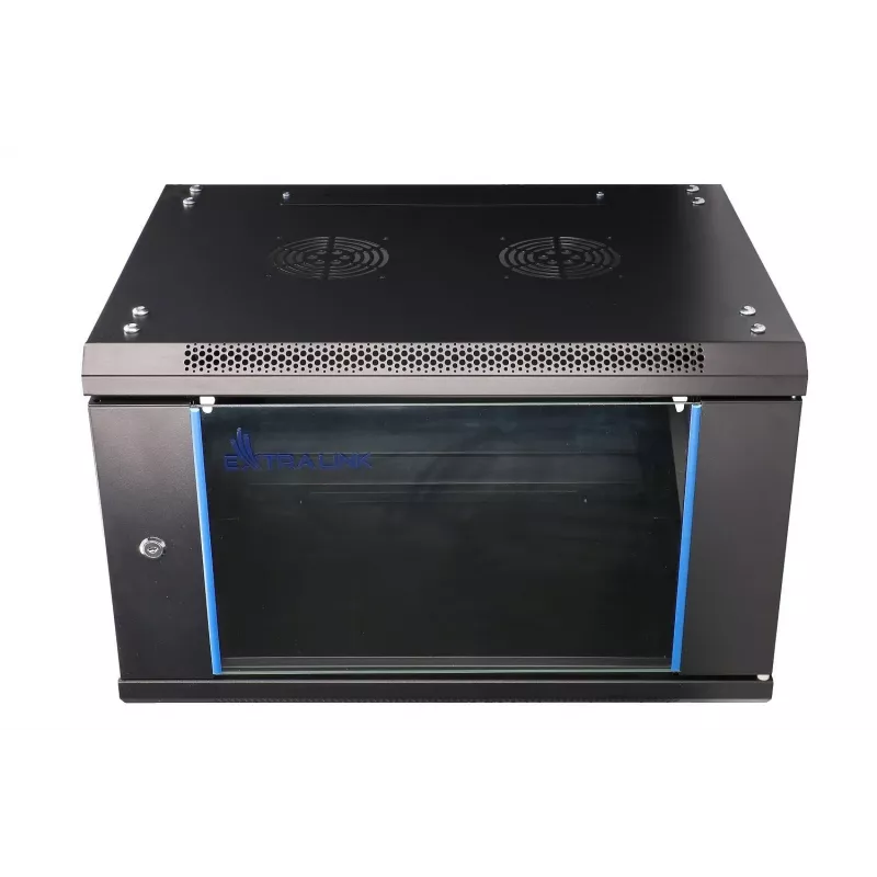 Seinäkotelo Extralink 6U 600x450 musta