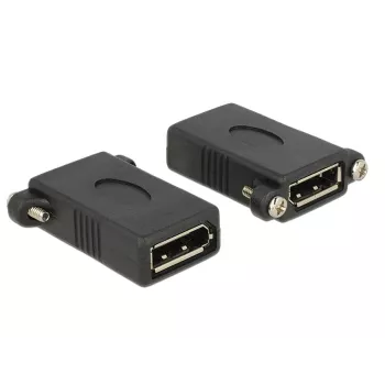 DisplayPort-sovitin DeLOCK DisplayPort 1.1 F-F musta