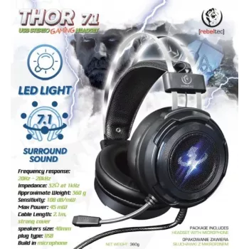 Stereo-kuulokkeet Rebeltec THOR RBLSLU00042