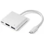 Renkforce RF-4366444 USB-keskitin USB 3.2 Gen 1 (3.1 Gen 1) Type-C valkoinen (RF-4366444)