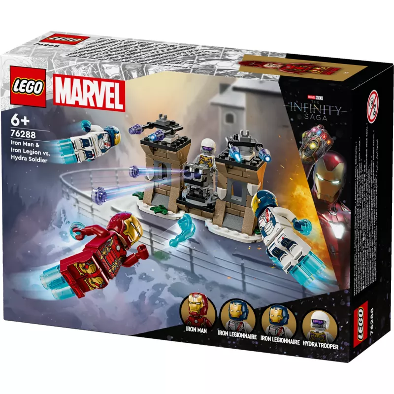 Rakennussarja LEGO-sarja 76288 Marvel Super Heroes Iron Man Iron Legion HYDRA-sotilasminihahmolla, rakennettava malli