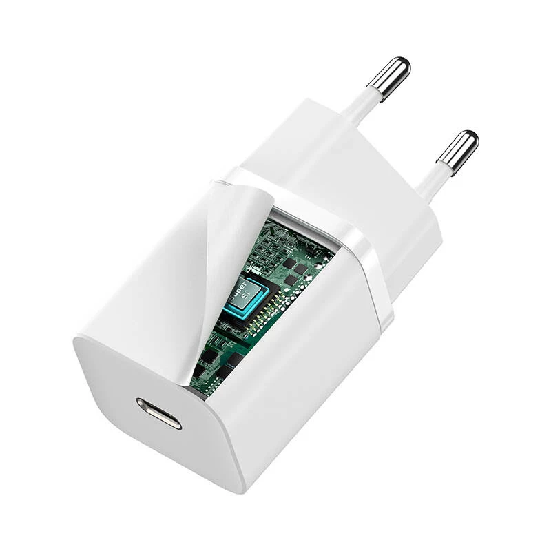 Baseus CCSUP-J02 mobiililaite laturi yleislaturi valkoinen AC pikalataus