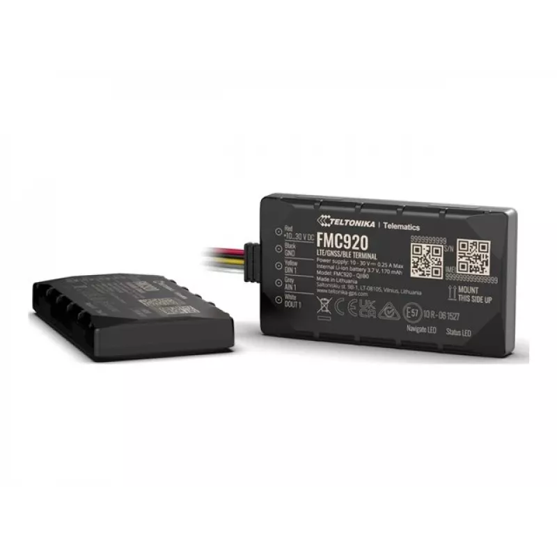 GPS-seurantalaite Teltonika FMC920 4G LTE CAT 1 0.128GB musta