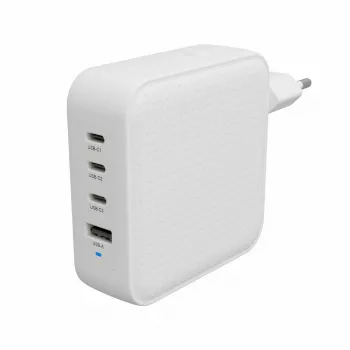 Hyper HyperJuice 100W USB-C GaN matkalaturi 3C+1A - valkoinen (HJ1002WHWWGL)