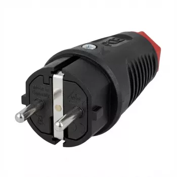 ABL Expert Schuko-pistoke 100000043 (TPE) musta sv IP44 3x2,5 (100000043)