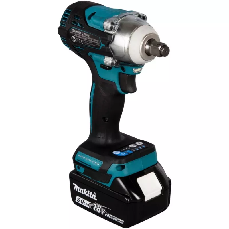 Iskuruuvinväännin Makita DTW300RTJ 3200 kierr./min, 18V, 2 akkua