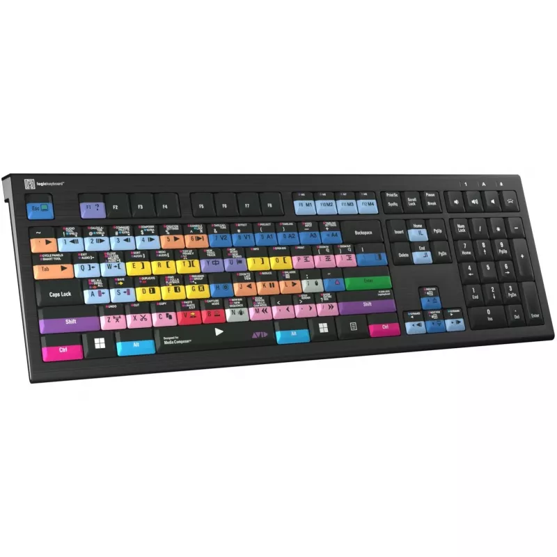 LogicKeyboard Astra 2 Pro Avid Media Composer valaistu editointinäppäimistö, UK, PC