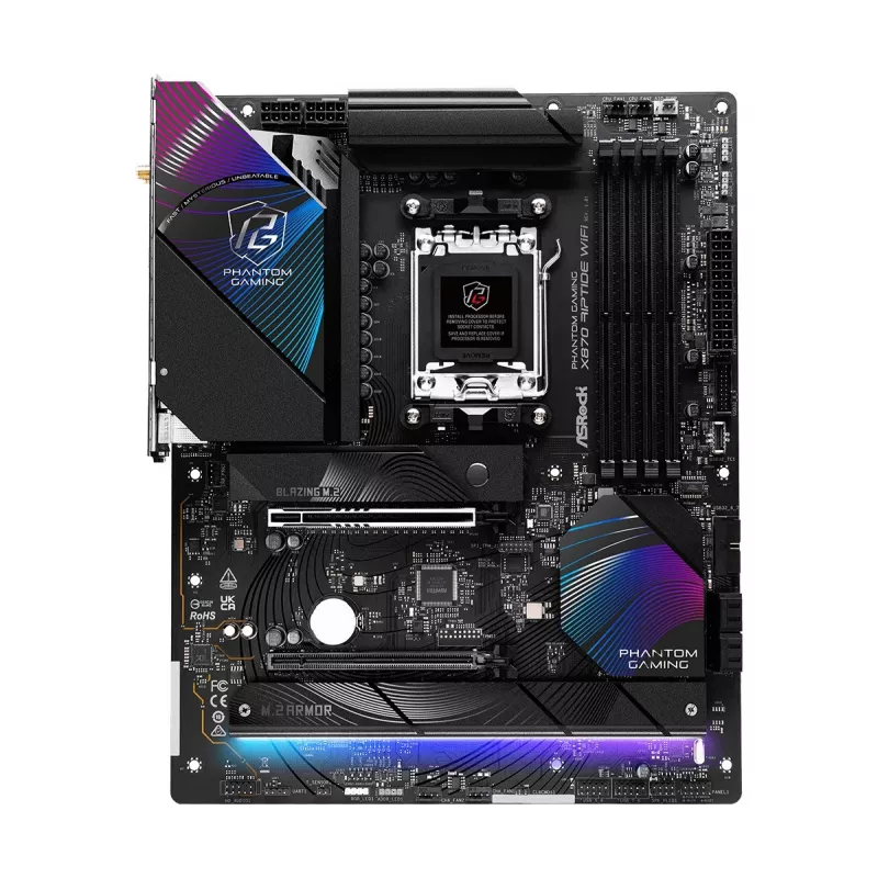 Emolevy ASRock X870 Riptide WiFi — ATX, AMD X870, Socket AM5, DDR5, 4 DIMM, 256 GB, Wi-Fi 7, 2,5GbE
