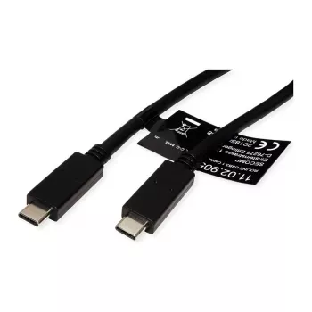 USB-kaapeli ROLINE 11.02.9057 USB 3.2 Gen 2 1 m USB C musta
