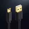 Ugreen USB-kaapeli - Mini-USB 480 Mbit/s 3 m US132 (musta)
