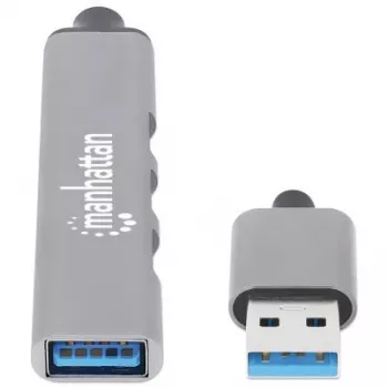 Manhattan USB-A 4-porttinen keskitin, 4x USB-A-porttia (1x 5 Gbps USB 3.2 Gen1…