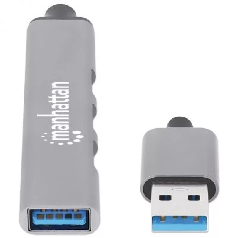 Manhattan USB-A 4-porttinen keskitin, 4x USB-A-porttia (1x 5 Gbps USB 3.2 Gen1…