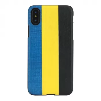 Älypuhelinkotelo man and wood iPhone X/XS - dandy sininen musta, suojaava kova kuori