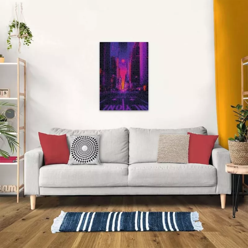 Palapeli Ravensburger New York in Neon, 1000 palaa, aikuisten palapeli