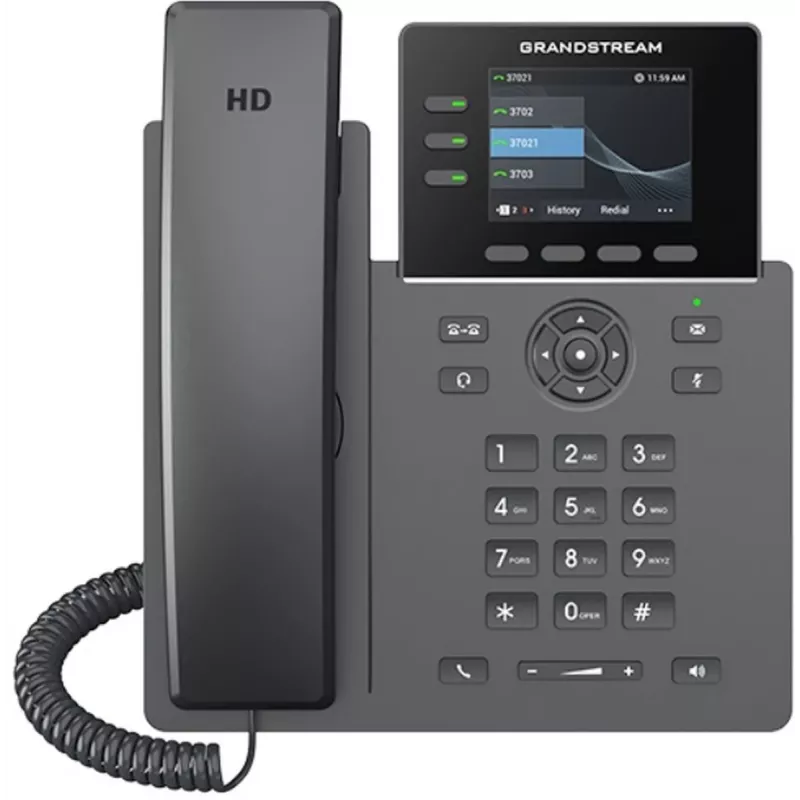 Grandstream Networks GRP2611G IP-puhelin musta 3 rivin TFT