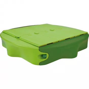 Hiekkalaatikko Simba-Dickie BIG 800056733, muovi, 1380×1380 mm, integroidut istuimet, vihreä