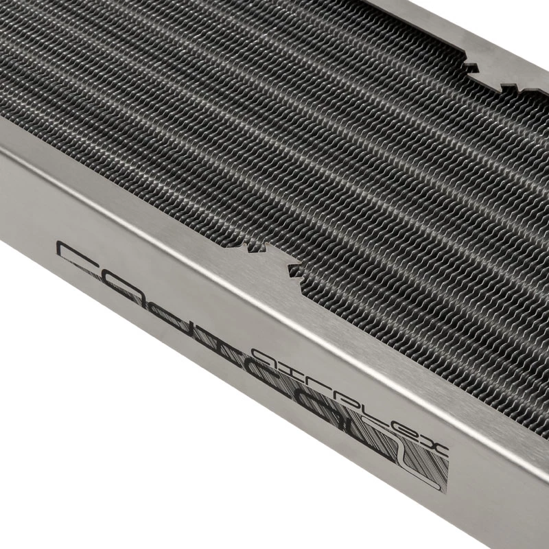 Jäähdytin Aqua-Computer airplex radical 2/480 — alumiini/kupari/ruostumaton teräs, 520×140×40 mm