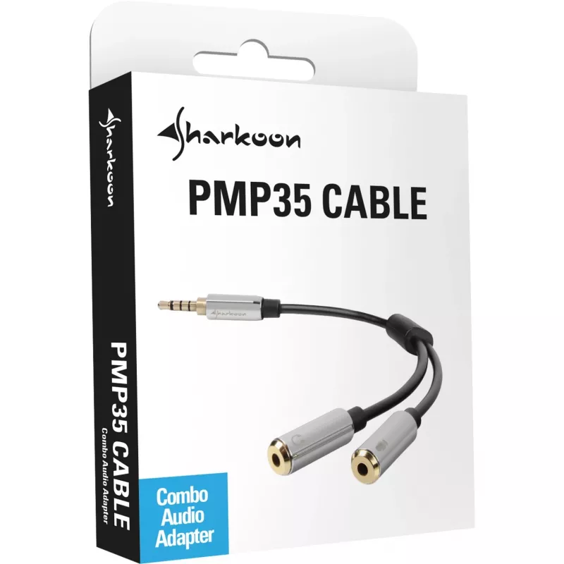 Sharkoon PMP35 - äänisovitin - 4-napainen miniliitin (M)