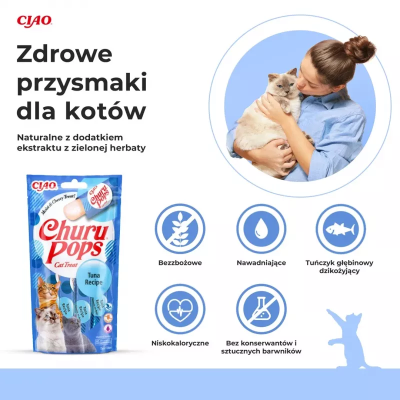 INABA Churu Pops tonnikala - kissanherkku - 4x15 g