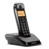 DECT-puhelin Motorola S1201 – langaton luuri, handsfree-toiminto, numeronäyttö, 50 numeron puhelinmuistio, musta
