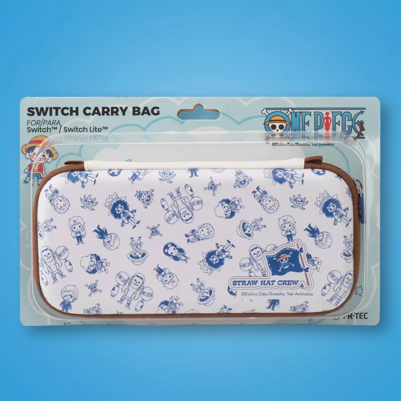 Kuljetuskotelo FR-TEC One Piece Bag Chibi Nintendo Switch sininen ruskea valkoinen