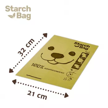 STARCH BAG - koirankakkapussit - 1 x 15 kpl