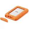 Ulkoinen SSD LaCie STND4000400 4 TB USB4 Gen 3x2 Thunderbolt USB Type-C, oranssi/ruostumaton teräs
