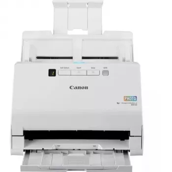 Canon imageFORMULA RS40 valo- ja asiakirjaskanneri, 600 x 600 DPI, 40 ppm, 30 ppm, harmaasävy, yksivärinen, arkinsyöttöskanneri, valkoinen