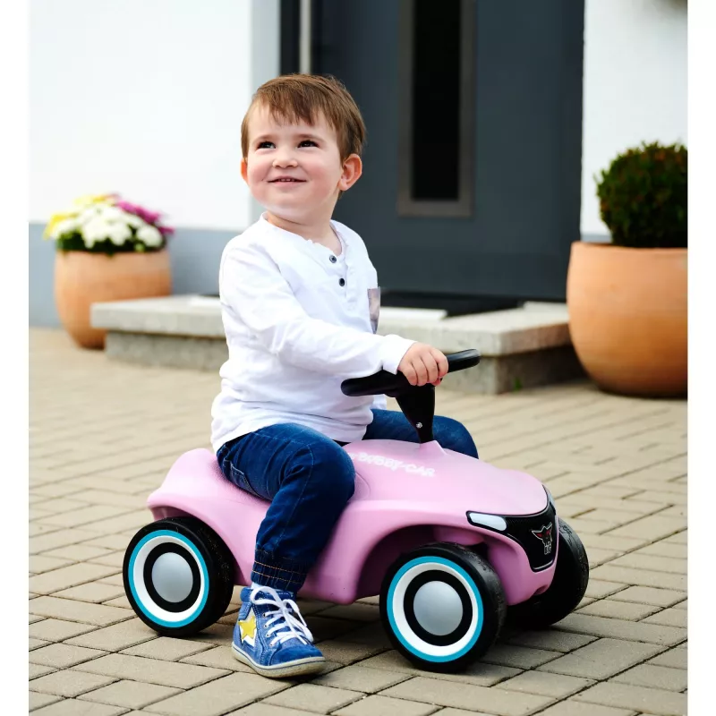 Kävelypyörä Simba‑Dickie BIG Bobby‑Car‑Neo Rosé, työnnettävä ajoneuvo lapsille (pinkki)