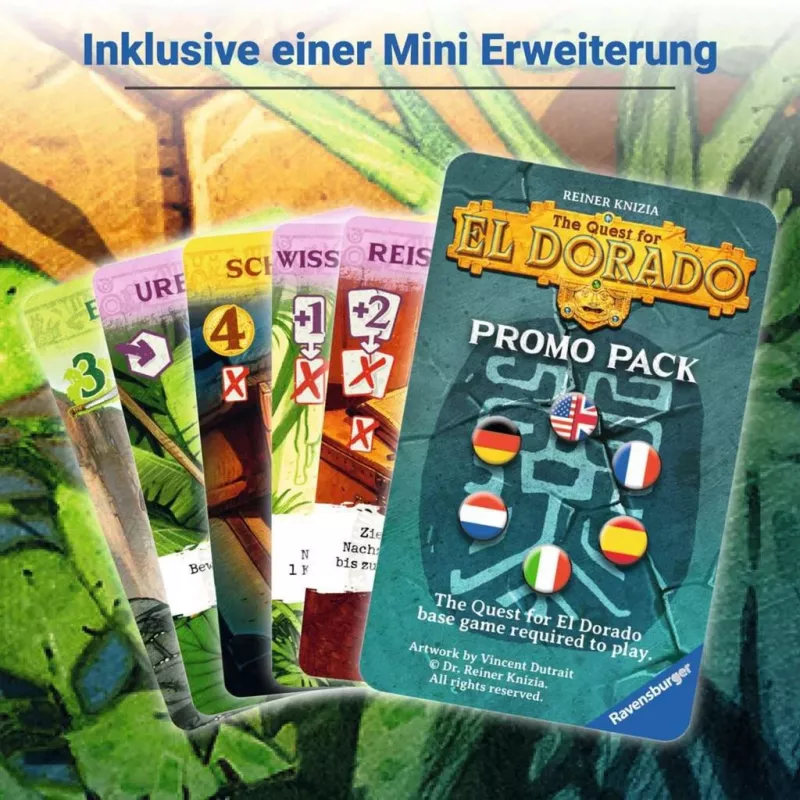 Ravensburger 27457 Kilpajuoksu El Doradoon lautapeli, uusi painos