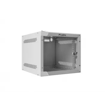 Seinäasennuskaappi LANBERG WF10-2304-10S 4U, 280×310×247 mm, 20 kg kapasiteetti, harmaa