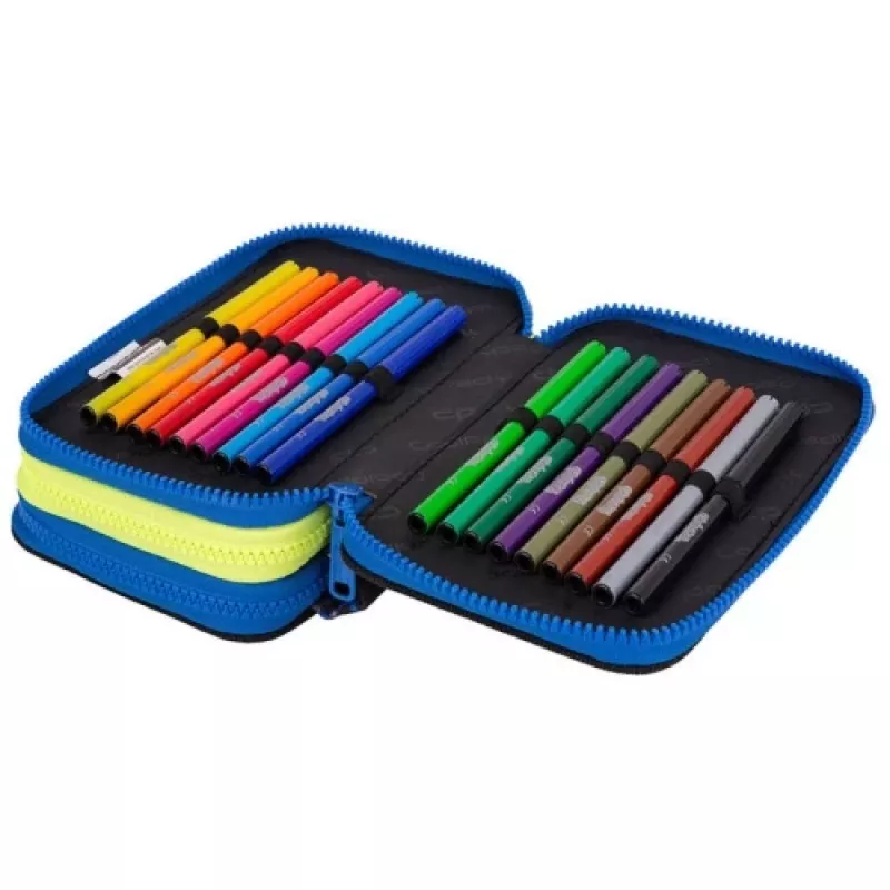 CoolPack Jumper 3 ATLANTIS F067828 -penaalilaukku — kolmikerroksinen koulupenaali