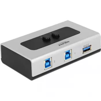 DeLOCK 87667 USB 3.0 2-porttinen kaksisuuntainen jakokytkin